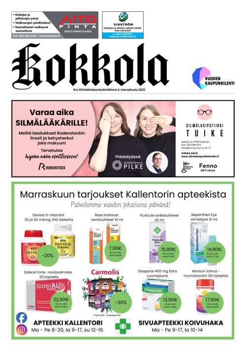 Kokkola-lehti 5.11.2025