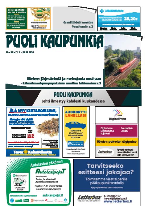 Puoli Kaupunkia Helsinki B 7.11.2025