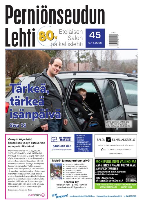 Perniönseudun Lehti 6.11.2025