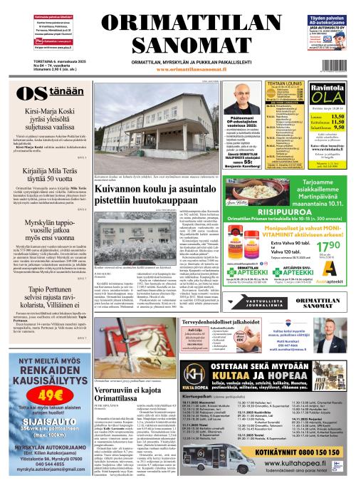 Orimattilan Sanomat 6.11.2025