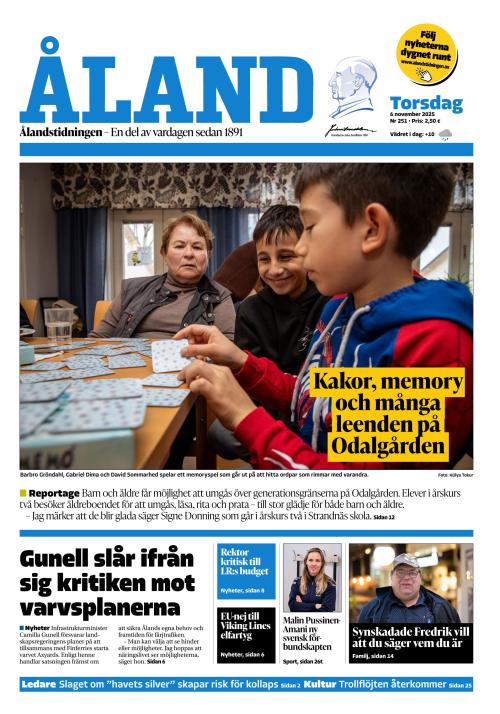Ålandstidningen 6.11.2025