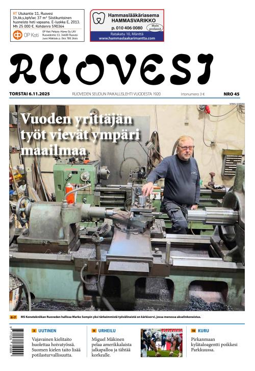 Ruovesi-lehti 6.11.2025