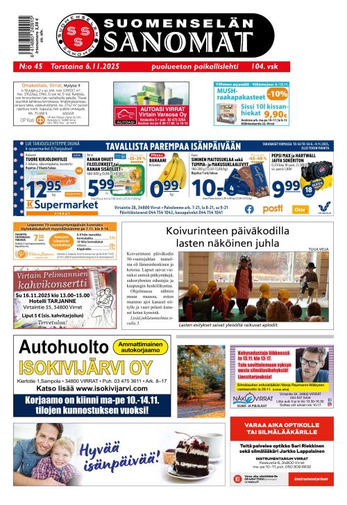 Suomenselän Sanomat 6.11.2025