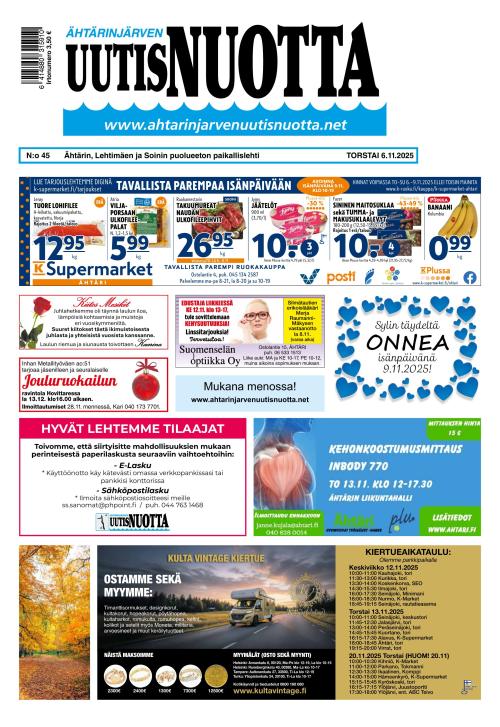 Ähtärinjärven Uutisnuotta 6.11.2025