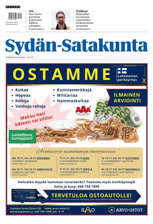 Sydän-Satakunta ja Jokilaakso 6.11.2025