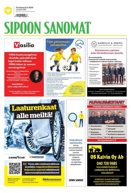 Sipoon Sanomat 6.11.2025