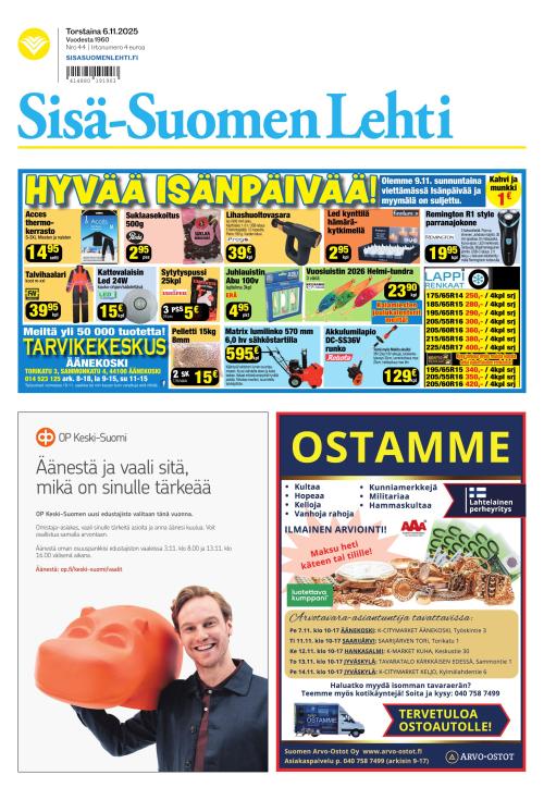 Sisä-Suomen Lehti 6.11.2025