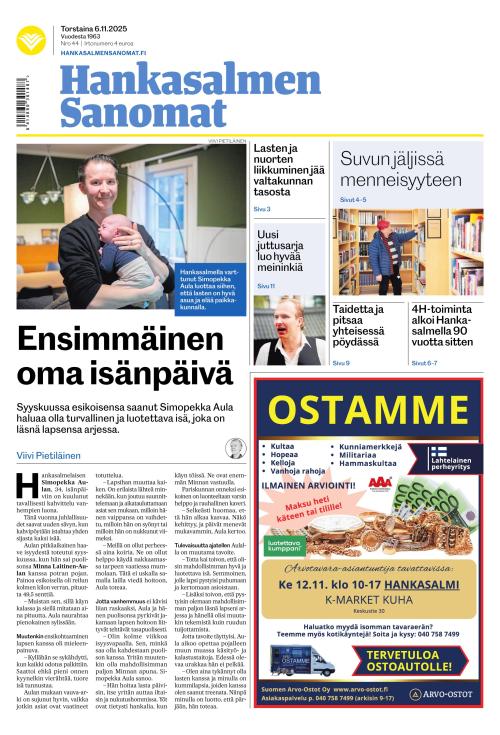 Hankasalmen Sanomat 6.11.2025