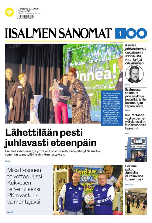 Iisalmen Sanomat 6.11.2025