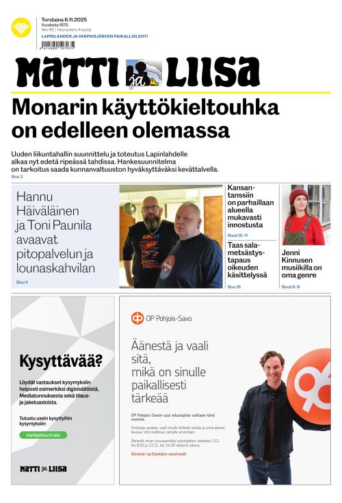 Matti ja Liisa 6.11.2025