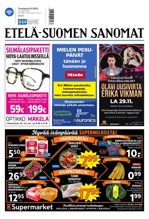 Etelä-Suomen Sanomat 6.11.2025