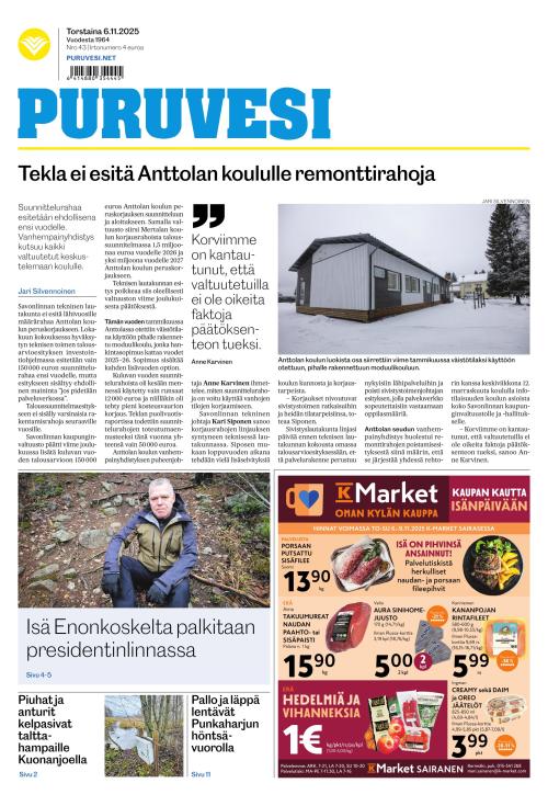 Puruvesi-lehti 6.11.2025