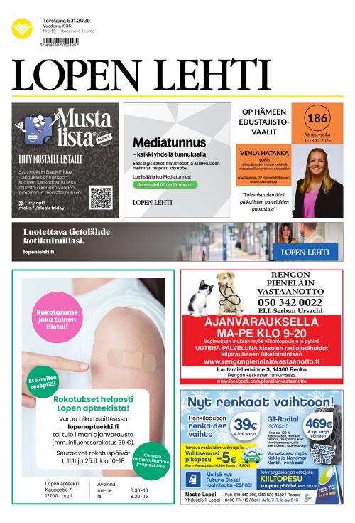 Lopen Lehti 6.11.2025