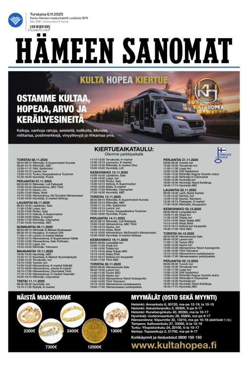 Hämeen Sanomat 6.11.2025