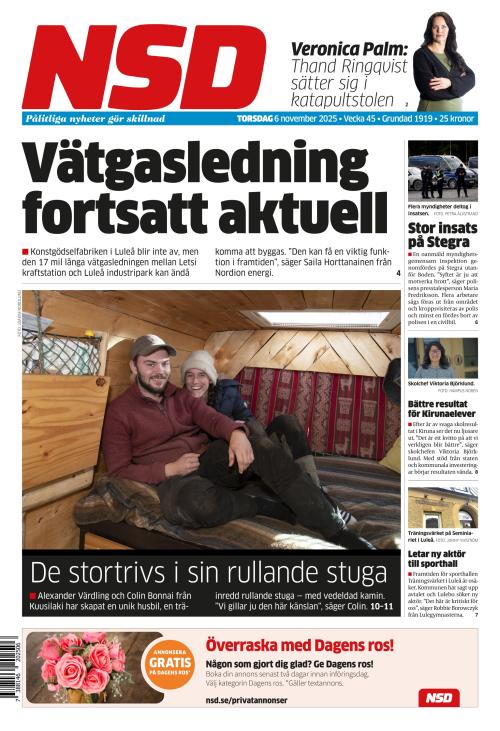 Norrländska Socialdemokraten 6.11.2025