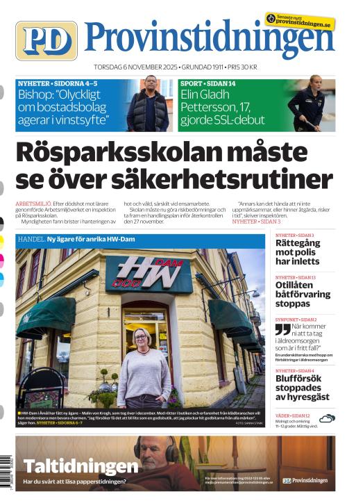 Provinstidningen Dalsland 6.11.2025