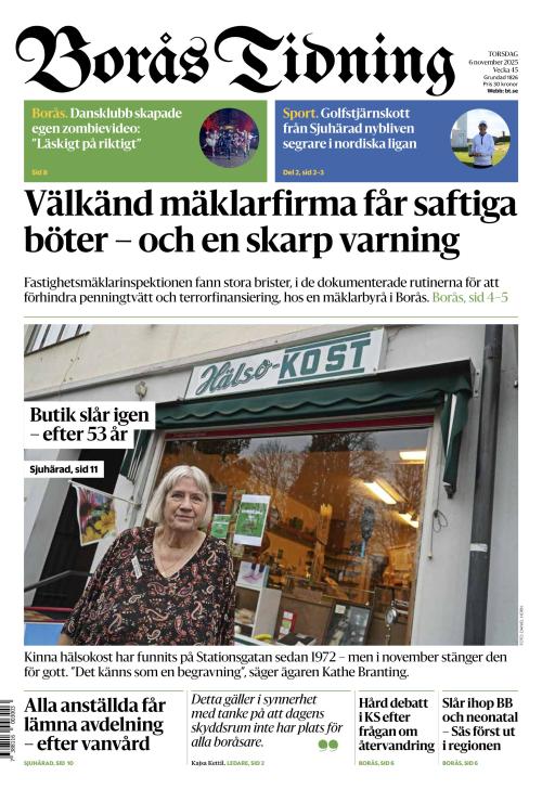 Borås Tidning 6.11.2025