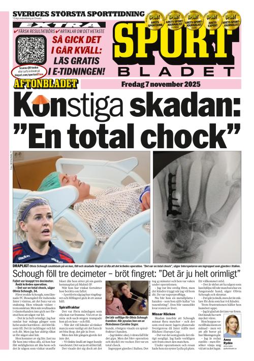 Aftonbladet Sportbladet 7.11.2025