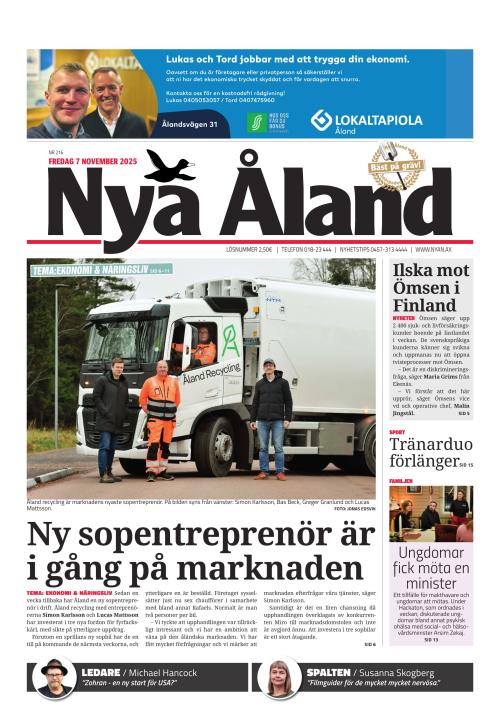 Nya Åland 7.11.2025