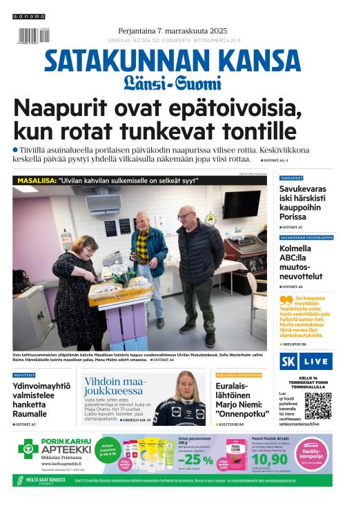 Satakunnan Kansa Länsi-Suomi 7.11.2025