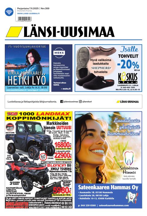 Länsi-Uusimaa 7.11.2025