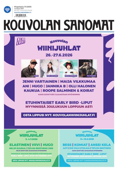 Kouvolan Sanomat 7.11.2025