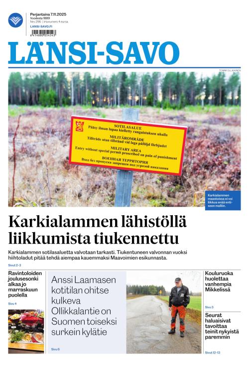 Länsi-Savo 7.11.2025