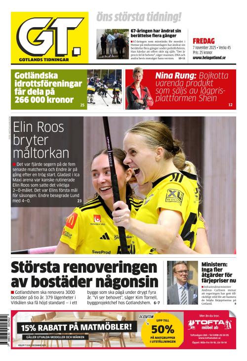 Gotlands Tidningar 7.11.2025