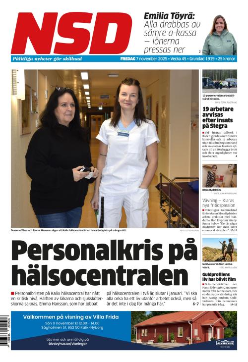 Norrländska Socialdemokraten 7.11.2025