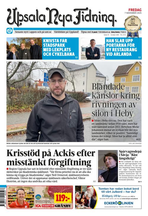 Upsala Nya Tidning 7.11.2025