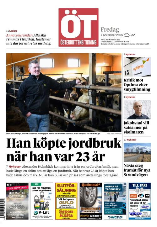 Österbottens Tidning 7.11.2025