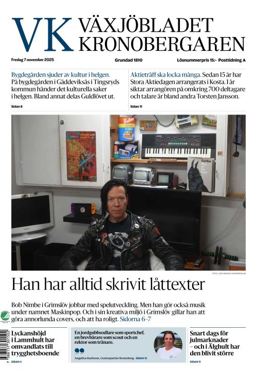 Växjöbladet Kronobergaren 7.11.2025