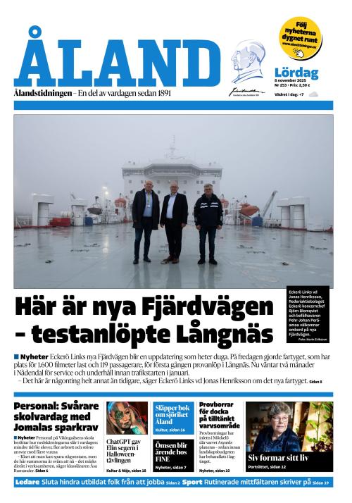 Ålandstidningen 8.11.2025