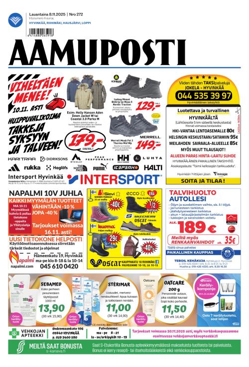 Aamuposti 8.11.2025
