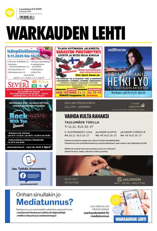 Warkauden Lehti 8.11.2025