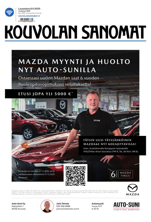 Kouvolan Sanomat 8.11.2025