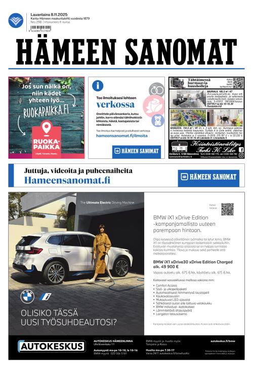 Hämeen Sanomat 8.11.2025