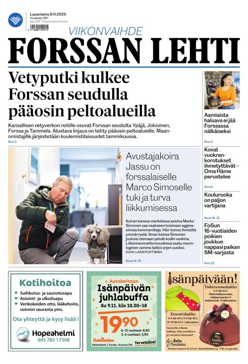 Forssan Lehti 8.11.2025