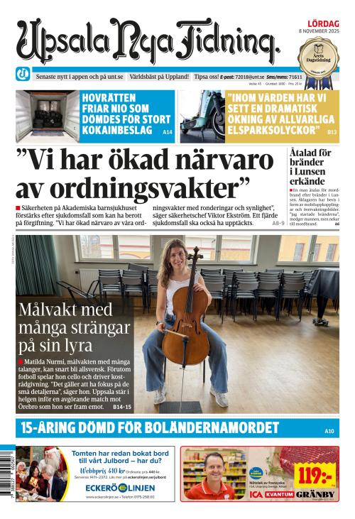 Upsala Nya Tidning 8.11.2025
