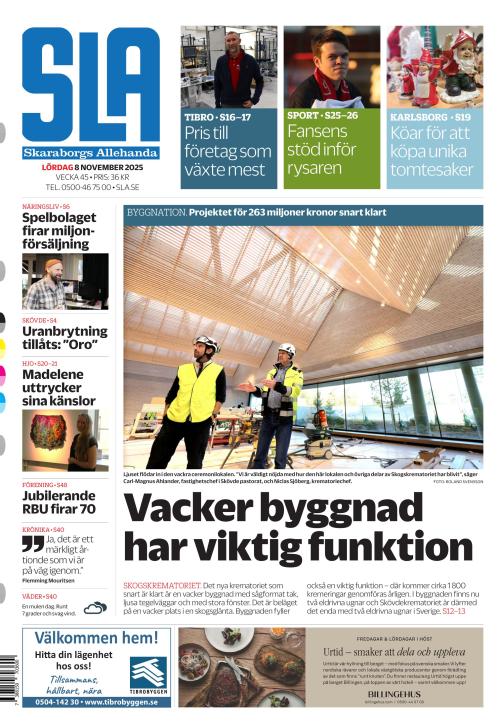 Skaraborgs Allehanda 8.11.2025