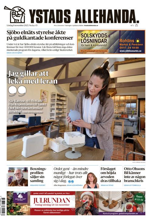 Ystads Allehanda 8.11.2025
