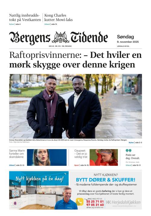 Bergens Tidende (NO) 9.11.2025