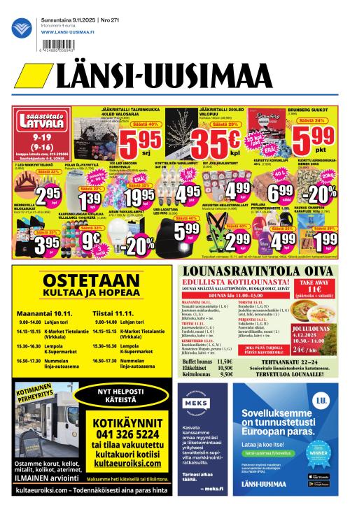 Länsi-Uusimaa 9.11.2025