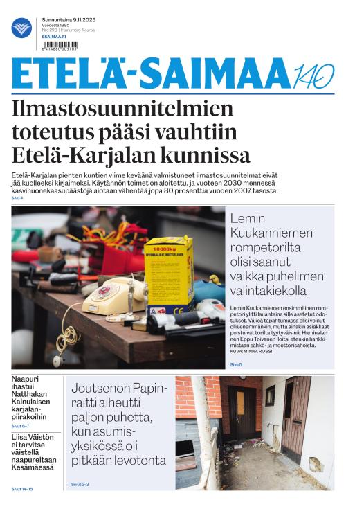 Etelä-Saimaa 9.11.2025