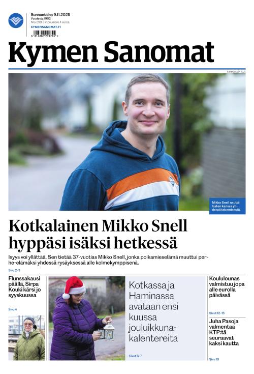 Kymen Sanomat 9.11.2025