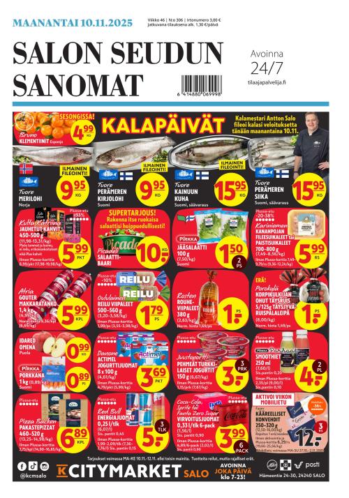 Salon Seudun Sanomat 10.11.2025
