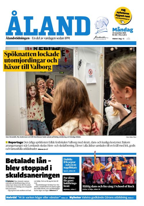 Ålandstidningen 10.11.2025
