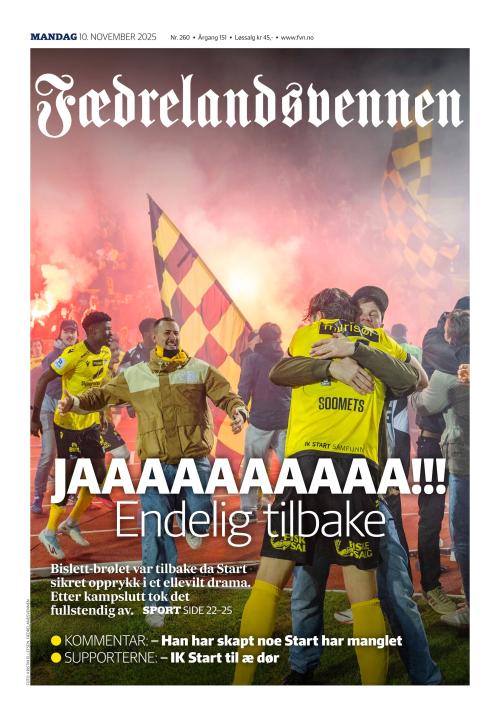 Fædrelandsvennen (NO) 10.11.2025