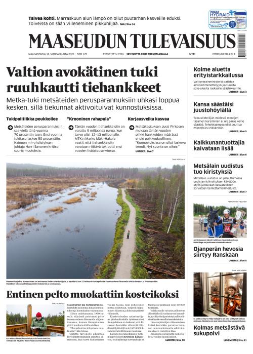 Maaseudun Tulevaisuus 10.11.2025