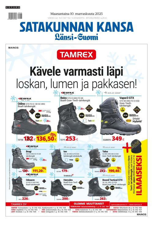 Satakunnan Kansa Länsi-Suomi 10.11.2025